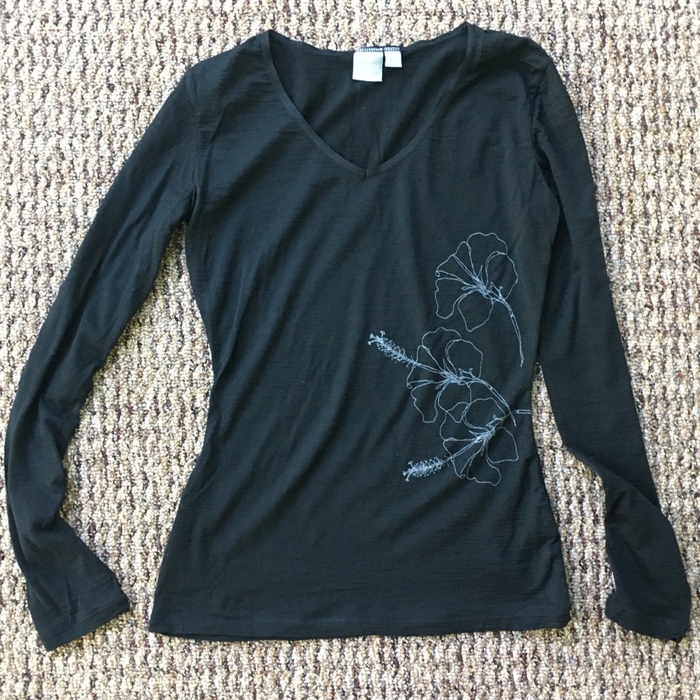Icebreaker merino wool base layer black